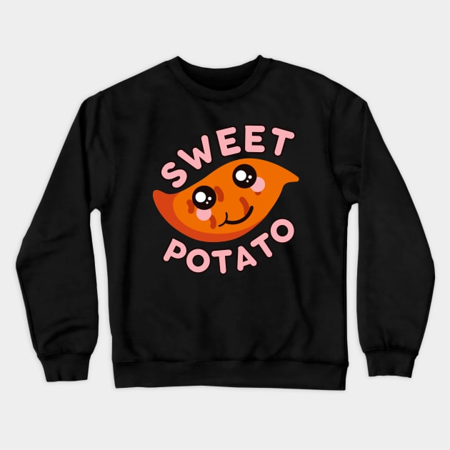 Kawaii Sweet Potato Crewneck Sweatshirt by Caregiverology